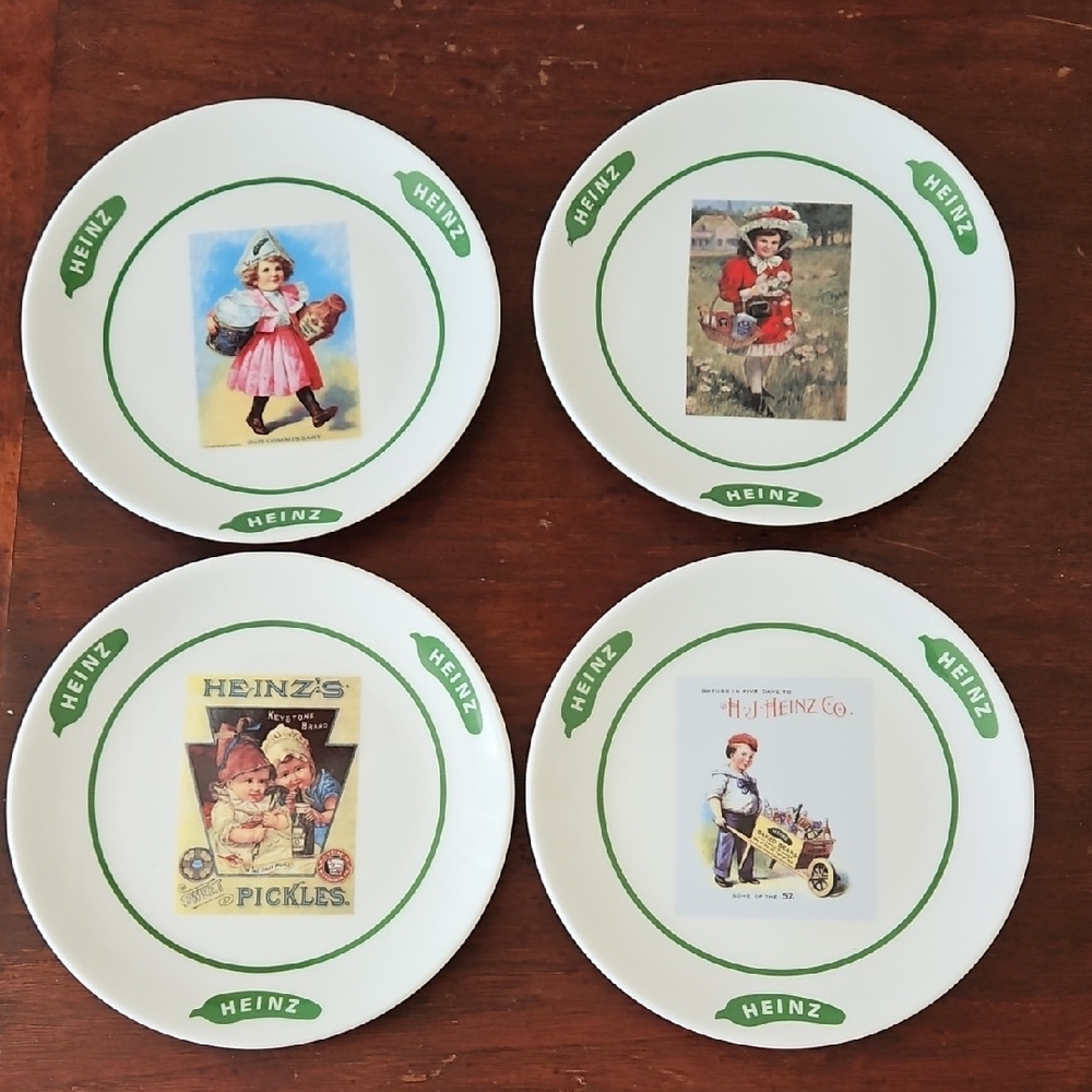 Heinz Advertisment Decorative Plate Set Limited Edition